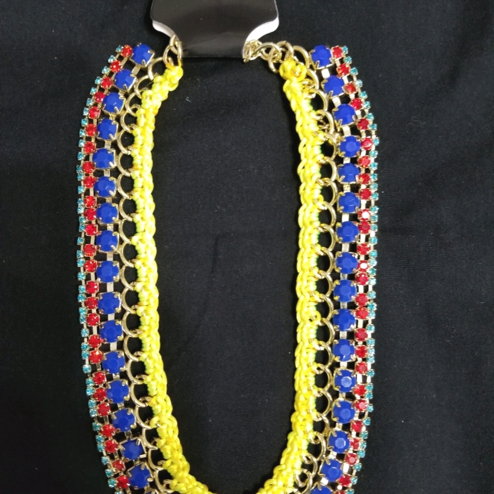 Women's Multicolored Rhinestone Necklace